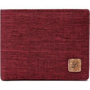 New Fabric RFID Wallets for Men / Women Wine Red Bifold Wallet